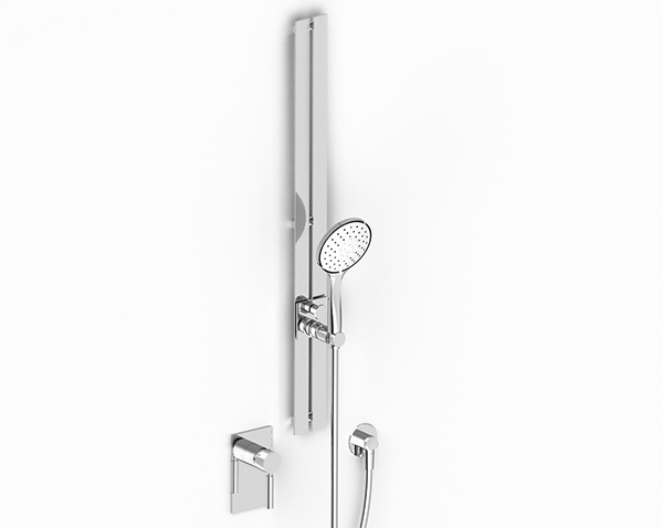 Sliding bar with hand shower
