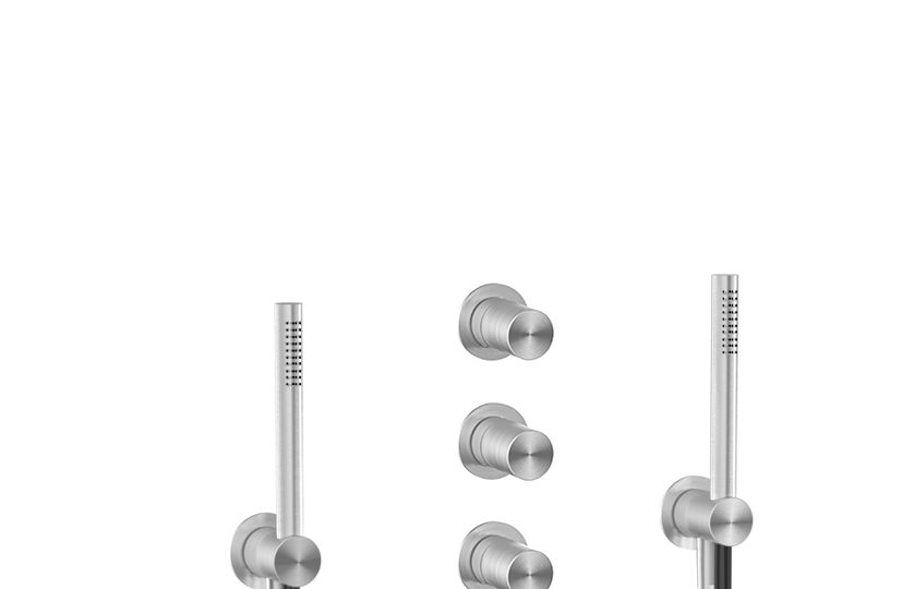 Built-in thermostatic shower set
